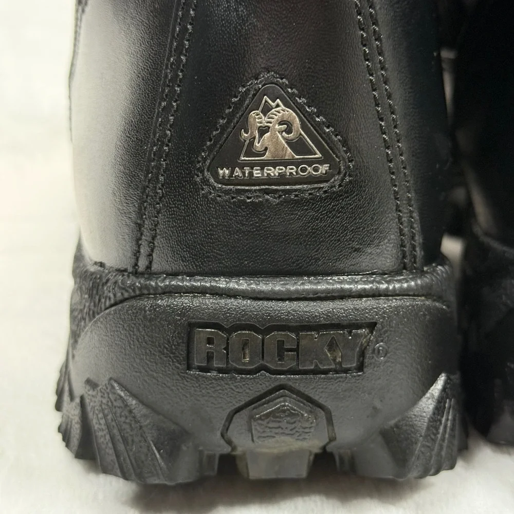 Rocky Alpha Force‎ Waterproof Leather Tactical Work Boots Black Size 13M